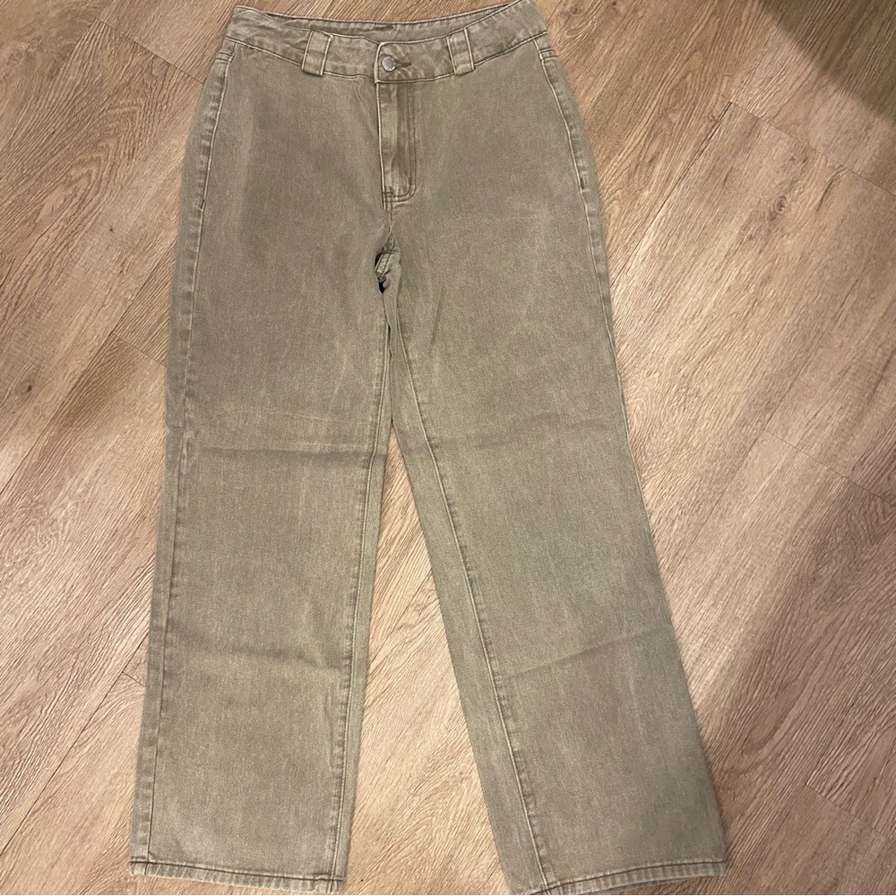 NWOT Olive Green Jeans